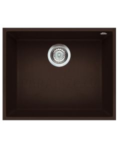 ELLECI akmens masas virtuves izlietne QUADRA 105 UNDERMOUNT Espresso 54x44 cm
