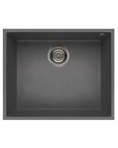 ELLECI akmens masas virtuves izlietne QUADRA 105 UNDERMOUNT Titanium 54x44 cm