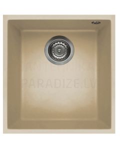 ELLECI stone mass kitchen sink QUADRA 100 UNDERMOUNT Champagne 38x44 cm