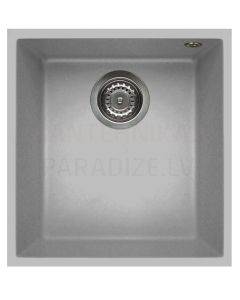 ELLECI akmens masas virtuves izlietne QUADRA 100 UNDERMOUNT Aluminium 38x44 cm