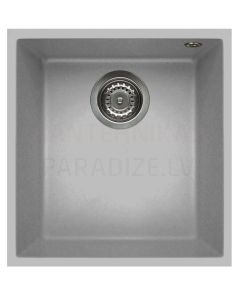 ELLECI stone mass kitchen sink QUADRA 100 UNDERMOUNT Aluminium 38x44 cm