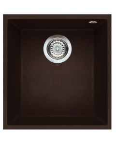 ELLECI akmens masas virtuves izlietne QUADRA 100 UNDERMOUNT Espresso 38x44 cm