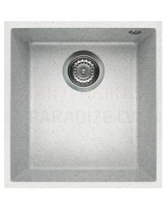 ELLECI stone mass kitchen sink QUADRA 100 UNDERMOUNT Bianco Pietra 38x44 cm