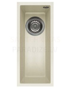 ELLECI akmens masas virtuves izlietne QUADRA  50 UNDERMOUNT Bianco Antico 20x44 cm