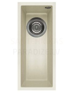 ELLECI stone mass kitchen sink QUADRA  50 UNDERMOUNT Bianco Antico 20x44 cm