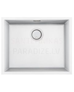 ELLECI akmens masas virtuves izlietne INTEGRA 105 UNDERMOUNT Balts 54x44 cm