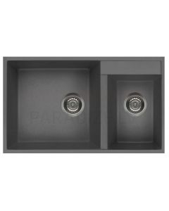 ELLECI akmens masas virtuves izlietne QUADRA 440 UNDERMOUNT Titanium 78.5x47 cm
