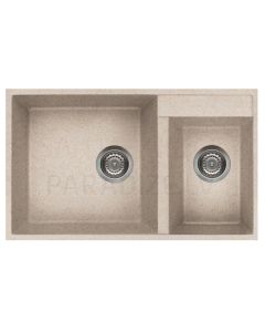 ELLECI akmens masas virtuves izlietne QUADRA 440 UNDERMOUNT Avena 78.5x47 cm
