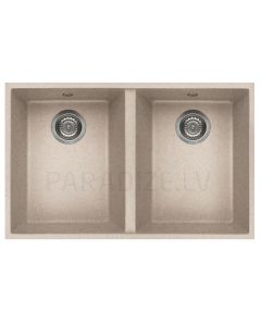 ELLECI akmens masas virtuves izlietne QUADRA 340 UNDERMOUNT Avena 77x46 cm