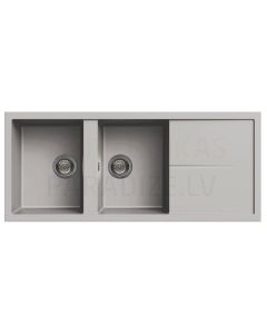 ELLECI stone mass kitchen sink UNICO 500 Aluminium 116x50 cm