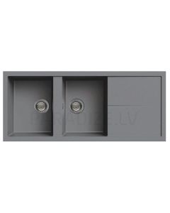 ELLECI akmens masas virtuves izlietne UNICO 500 Titanium 116x50 cm