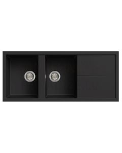 ELLECI stone mass kitchen sink UNICO 500 Nero 116x50 cm