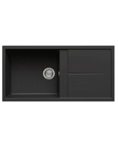 ELLECI stone mass kitchen sink UNICO 480 Nero 100x50 cm