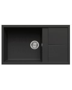 ELLECI stone mass kitchen sink UNICO 410 Nero 86x50 cm