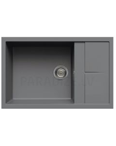 ELLECI akmens masas virtuves izlietne UNICO 310 Titanium 78x50 cm