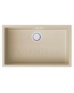 ELLECI akmens masas virtuves izlietne ZEN 130 Champagne 75.6x45.6 cm