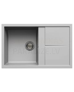 ELLECI stone mass kitchen sink UNICO 300 Aluminium 79x50 cm