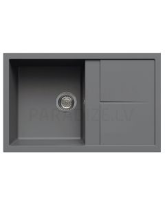 ELLECI akmens masas virtuves izlietne UNICO 300 Titanium 79x50 cm