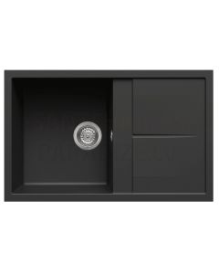 ELLECI stone mass kitchen sink UNICO 300 Nero 79x50 cm