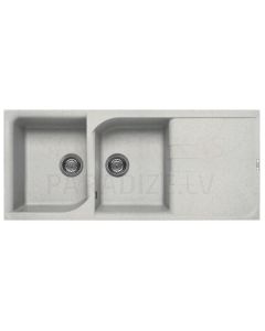 ELLECI stone mass kitchen sink EGO 500 Bianco Pietra 116x50 cm