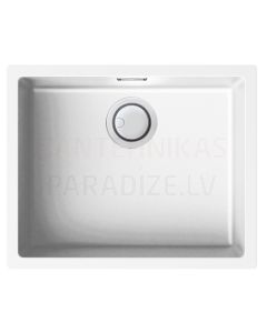 ELLECI akmens masas virtuves izlietne ZEN 105 Balts 55.6x45.6 cm