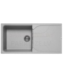 ELLECI stone mass kitchen sink EGO 480 Aluminium 100x50 cm