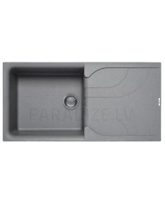 ELLECI akmens masas virtuves izlietne EGO 480 Titanium 100x50 cm