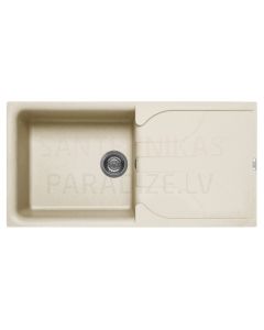 ELLECI akmens masas virtuves izlietne EGO 480 Bianco Antico 100x50 cm