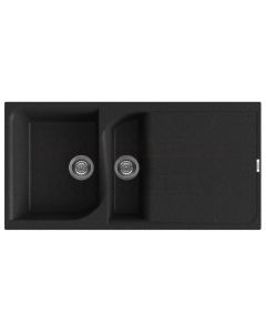 ELLECI stone mass kitchen sink EGO 475 Nero Pietra 100x50 cm