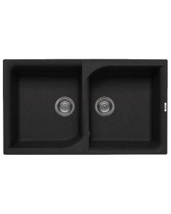 ELLECI stone mass kitchen sink EGO 450 Nero Pietra 86x50 cm