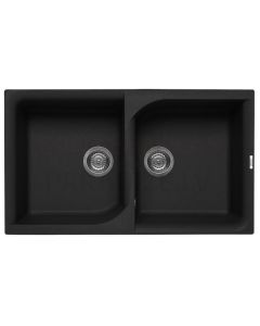 ELLECI stone mass kitchen sink EGO 450 Nero 86x50 cm