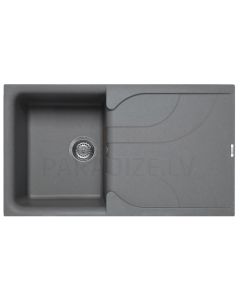 ELLECI akmens masas virtuves izlietne EGO 400 Titanium 86x50 cm