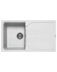 ELLECI akmens masas virtuves izlietne EGO 400 Bianco 86x50 cm