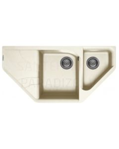 ELLECI stone mass kitchen sink EGO ESA Bianco Antico 100x50 cm