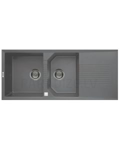 ELLECI akmens masas virtuves izlietne TEKNO 500 Titanium 116x50 cm