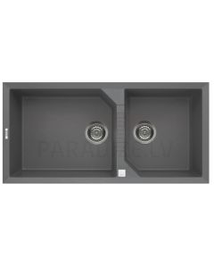 ELLECI akmens masas virtuves izlietne TEKNO 490 Titanium 100x50 cm