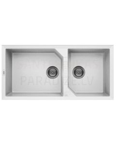 ELLECI akmens masas virtuves izlietne TEKNO 490 Bianco 100x50 cm
