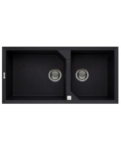 ELLECI akmens masas virtuves izlietne TEKNO 490 Nero 100x50 cm