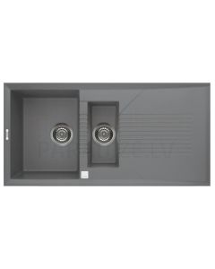 ELLECI akmens masas virtuves izlietne TEKNO 475 Titanium 100x50 cm