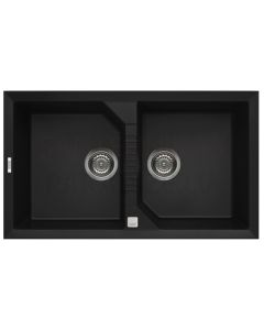 ELLECI кухонная раковина из каменной массы TEKNO 450 Nero 86x50 см