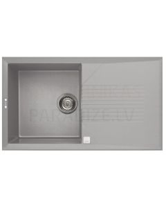 ELLECI stone mass kitchen sink TEKNO 400 Aluminium 86x50 cm