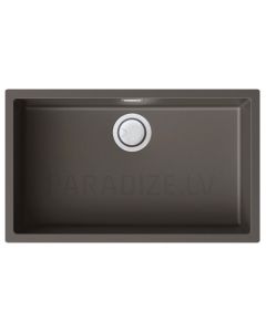ELLECI akmens masas virtuves izlietne ZEN 130 Dove pelēks 75.6x45.6 cm
