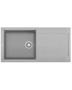 ELLECI akmens masas virtuves izlietne EASY 480 Aluminium 100x50 cm