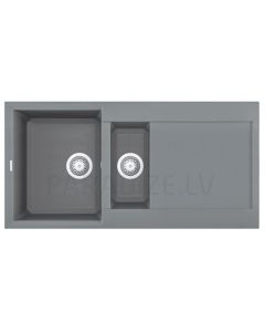 ELLECI akmens masas virtuves izlietne EASY 475 Titanium 100x50 cm