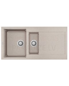 ELLECI akmens masas virtuves izlietne EASY 475 Avena 100x50 cm