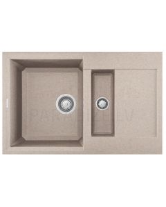ELLECI akmens masas virtuves izlietne EASY 325 Avena 78x50 cm