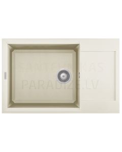 ELLECI akmens masas virtuves izlietne EASY 310 Bianco Antico 78x50 cm