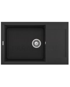 ELLECI stone mass kitchen sink EASY 310 Nero 78x50 cm