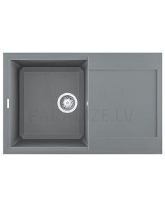 ELLECI stone mass kitchen sink EASY 300 Titanium 79x50 cm