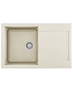 ELLECI akmens masas virtuves izlietne EASY 300 Bianco Antico 79x50 cm